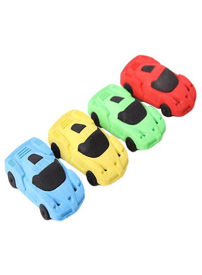 LIUHUIZEYU Smart Novelty Car Puzzle Erasers，LIUHUIZEYU Car Eraser Creative Pencil Erasers Toy Set Removable Eraser for Boy Carnival and School Supplies (4 Pcs) - Image 1